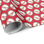 Losters and Holly Boughs Wrapping Paper Cadeaupapier (Rol Hoek)