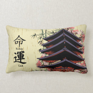 lot bestemmingskanji Japanse pagode kersenbloesem Kussen