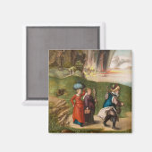 Lot en Zijn aughters van Albrecht Durer Magneet (Voorkant / Achterkant)