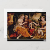 Lot en zijn Daughters, c.1565 Briefkaart (Voorkant / Achterkant)