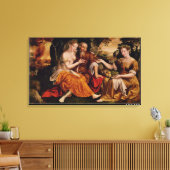 Lot en zijn Daughters, c.1565 Canvas Afdruk (Insitu (Woonkamer))