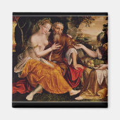Lot en zijn Daughters, c.1565 Magneet (Voorkant)