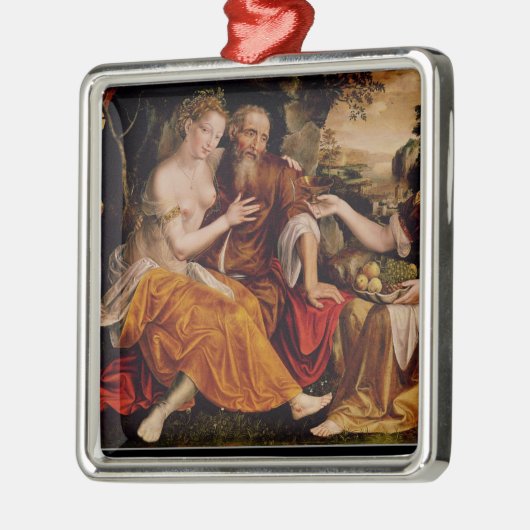 Lot en zijn Daughters, c.1565 Metalen Ornament (Links)