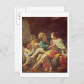 Lot en zijn Daughters, c.1630 (olie op canvas) Briefkaart (Voorkant / Achterkant)