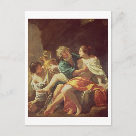 Lot en zijn Daughters, c.1630 (olie op canvas) Briefkaart (Voorkant)
