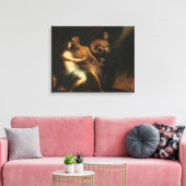 Lot en zijn Daughters (olie op doek) 3 Canvas Afdruk (Insitu (Woonkamer))