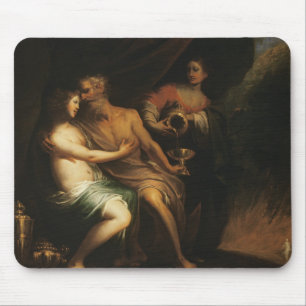 Lot en zijn Daughters (olie op doek) 3 Muismat