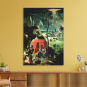 Lot en zijn Daughters (olie op het paneel) Canvas Afdruk (Insitu (Woonkamer))