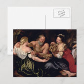 Lot en zijn dochters briefkaart (Voorkant / Achterkant)