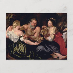 Lot en zijn dochters briefkaart