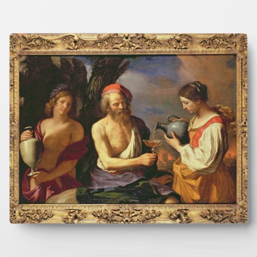 Lot en zijn dochters (olie op doek) 2 fotoplaat (Voorkant)