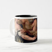 Lot en zijn dochters tweekleurige koffiemok (Voorkant links)