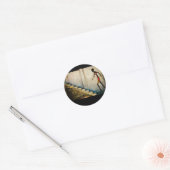 lot gaat naar huis ronde sticker (Envelop)