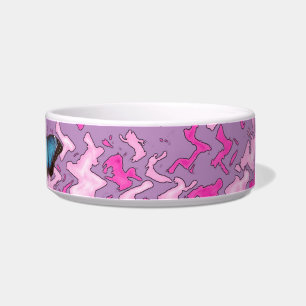 Lot het met monogram van het Patroon van de Voerbakje