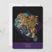 Lot in de Stars Tiger Art Wedding Kaart (Achterkant)