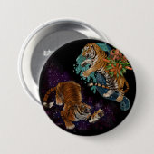 Lot in de sterren ronde button 7,6 cm (Voorkant /achterkant)