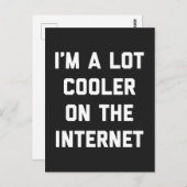 Lot koeler op Internet grappige citaat Briefkaart (Voorkant / Achterkant)