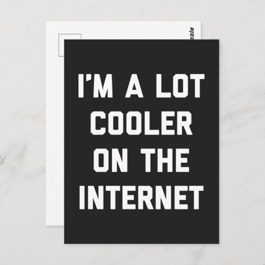 Lot koeler op Internet grappige citaat Briefkaart (Voorkant / Achterkant)