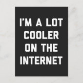 Lot koeler op Internet grappige citaat Briefkaart (Voorkant)