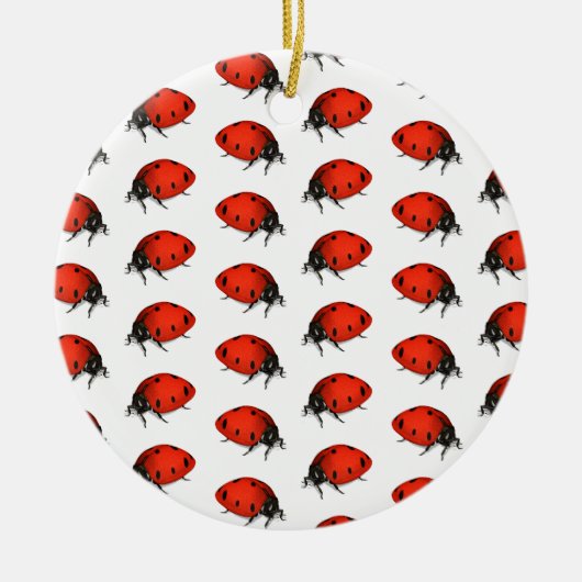 Lot Ladybugs Keramisch Ornament (Voorkant)