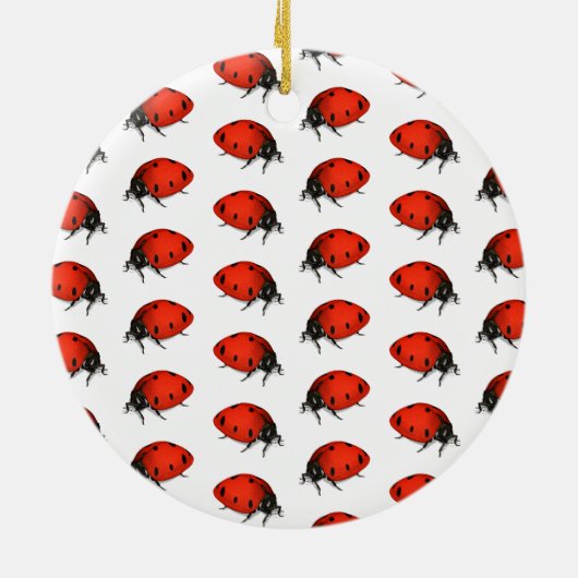 Lot Ladybugs Keramisch Ornament (Achterkant)