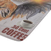 Lot Rooster  Fun Glass Cutting board Snijplank (Hoek)