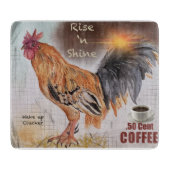 Lot Rooster  Fun Glass Cutting board Snijplank (Voorkant)