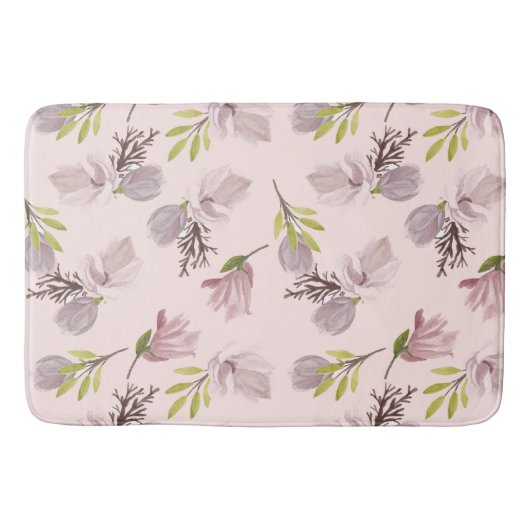 Lot schattig bloempatroon Romantische roze pastel Badmat (Voorkant)