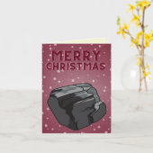 Lot steenkool die je weet wat je grappige kerst he kaart (Gele Bloem)