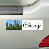 Lot van de Gebouwen van het Park van de Stad van C Bumpersticker (Op auto)
