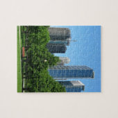 Lot van de Gebouwen van het Park van de Stad van C Legpuzzel (Horizontaal)