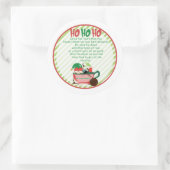 Lot van de kolencacaombom, je bent stout. ronde sticker (Tas)