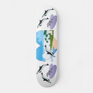 Lot van het Water van de Palmen van het Strand van Persoonlijk Skateboard