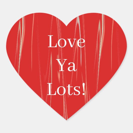 Lot Ya Lots  Hart Sticker (Voorkant)