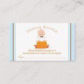 Lotekaartjes voor jongenspompoenluiers visitekaartje (Voorkant)