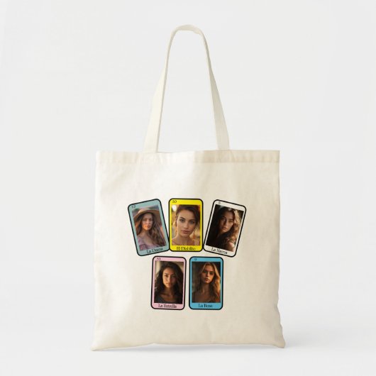 Loteria Mexicaanse Bingo Spel Bachelorette Tote Bag (Voorkant)