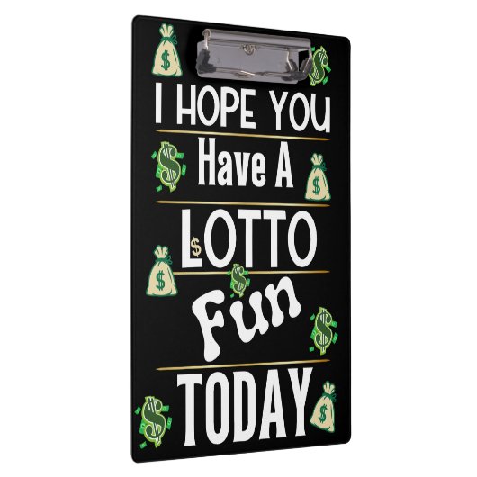 Loterij Scratch Ticket LOTTO Plezier Klembord (Rechts)