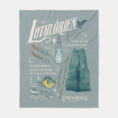 LOTHLORIEN™ Watercolor Collage Grafiek Fleece Deken (Voorkant)