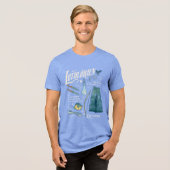 LOTHLORIEN™ Watercolor Collage Grafiek Tri-Blend Shirt (Voorkant volledig)
