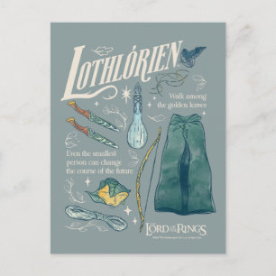 LOTHLORIEN™ Watercolor Collage Grafisch Briefkaart