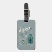 LOTHLORIEN™ Waterverf Collage Grafiek Bagagelabel (Voorkant verticaal)