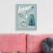 LOTHLORIEN™ Waterverf Collage Grafiek Canvas Afdruk (Insitu (Woonkamer))