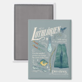 LOTHLORIEN™ Waterverf Collage Grafiek Magneet (Voorkant / Achterkant)