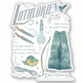LOTHLORIEN™ Waterverf Collage Grafiek Sticker (Voorkant)