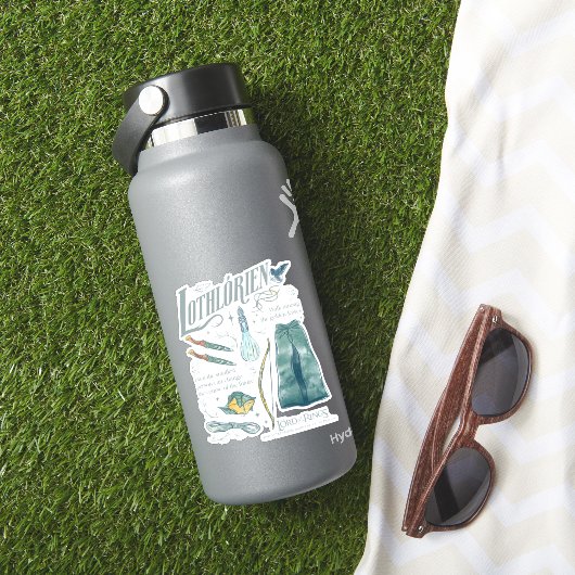 LOTHLORIEN™ Waterverf Collage Grafiek Sticker (HydroFlask Insitu)