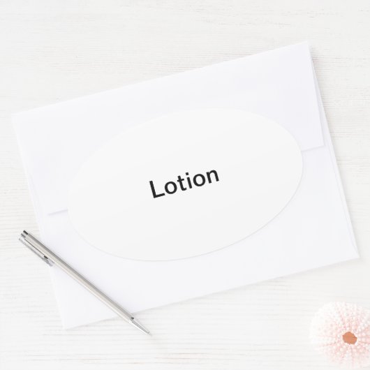 Lotion Labels/ Ovale Sticker (Envelop)