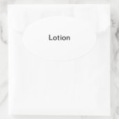 Lotion Labels/ Ovale Sticker (Tas)