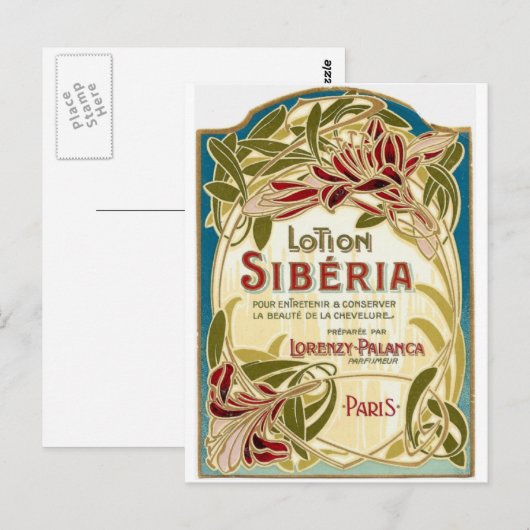 Lotion Siberia Postcard Briefkaart (Voorkant / Achterkant)