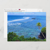 Lotofaga Beach, Samoa Briefkaart (Voorkant / Achterkant)