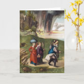 Lot's Escape - Albrecht Durer - c1496 Kaart (Gele Bloem)